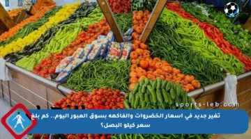 تغير جديد في أسعار الخضروات والفاكهة بسوق العبور اليوم.. كم بلغ سعر كيلو البصل؟